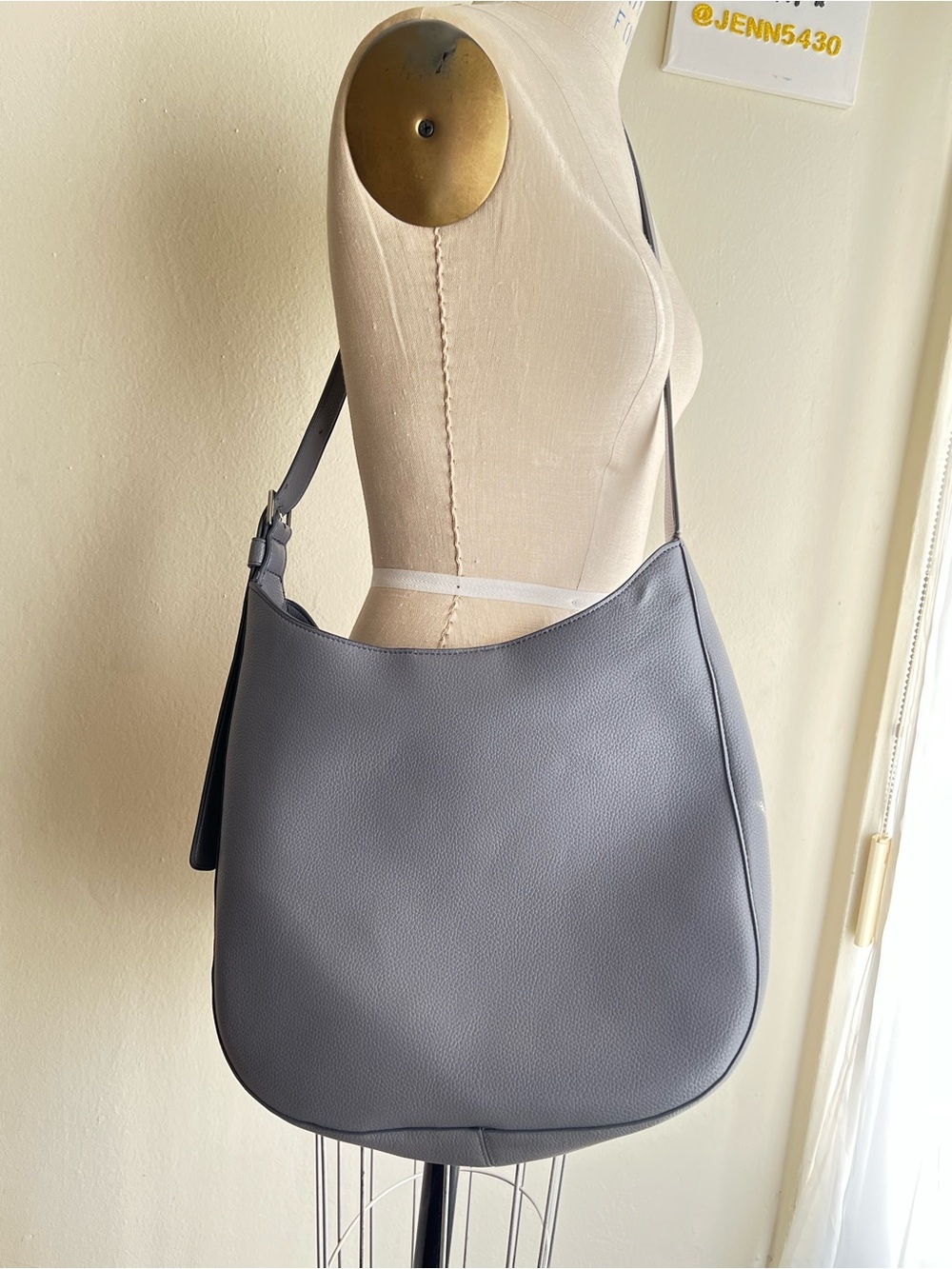 EUC Vera Bradley Gray Hobo Bag
